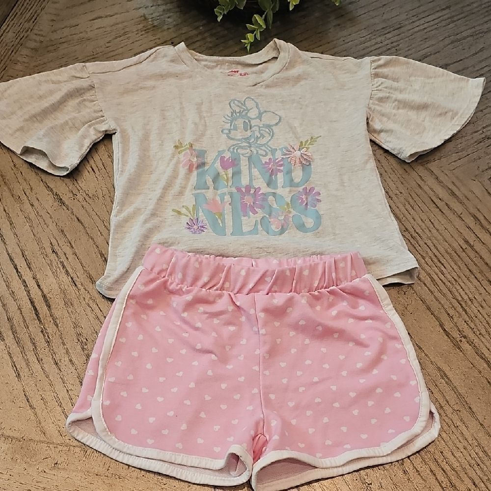 Minnie Mouse Bell Sleeve Shirt And Short Size 5 Kindness